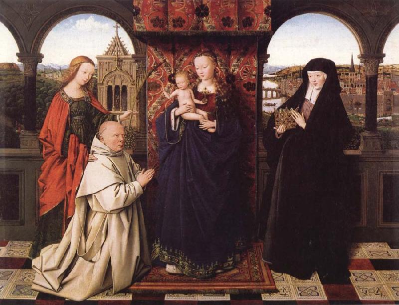 Jan Van Eyck Virgin and Child with Saints and Donor Sweden oil painting art